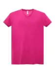 T-shirt donna scollo a v manica corta in 100% cotone 155 g