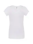 T-shirt donna scollo a v manica corta slim fit in 100% cotone 140 g