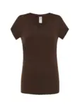 T-shirt donna scollo a v manica corta slim fit in 100% cotone 140 g