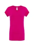 T-shirt donna scollo a v manica corta slim fit in 100% cotone 140 g