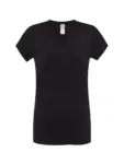 T-shirt donna scollo a v manica corta slim fit in 100% cotone 140 g