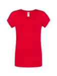 T-shirt donna scollo a v manica corta slim fit in 100% cotone 140 g
