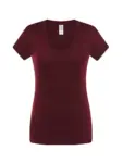 T-shirt donna scollo a v manica corta slim fit in 100% cotone 140 g