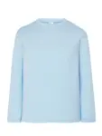 T-shirt manica lunga bambino girocollo in 100% cotone 155 g