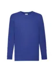 T-shirt manica lunga bambino girocollo in 100% cotone 165 g
