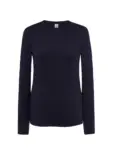 T-shirt manica lunga donna girocollo in 100% cotone 145 g