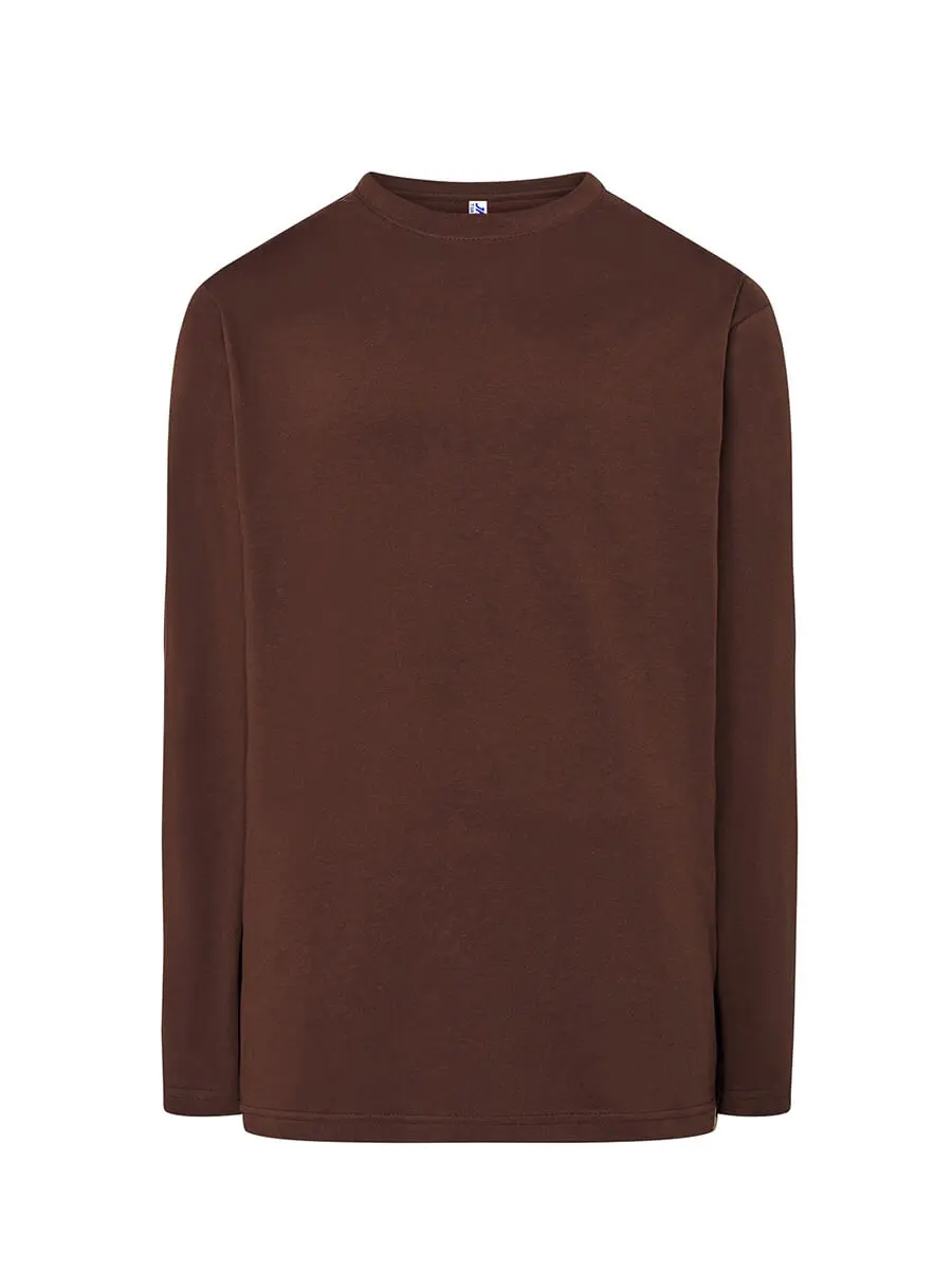 T-shirt manica lunga uomo girocollo in 100% cotone 155 g Cioccolato T-shirt manica lunga uomo girocollo in 100% cotone 155 g Cioccolato