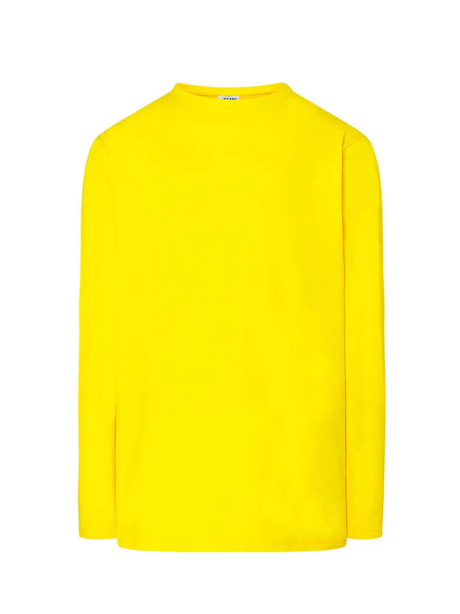 T-shirt manica lunga uomo girocollo in 100% cotone 155 g Giallo oro T-shirt manica lunga uomo girocollo in 100% cotone 155 g Giallo oro