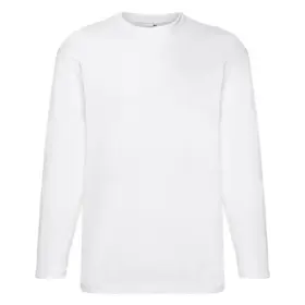 T-shirt manica lunga uomo girocollo in 100% cotone 165 g – 2E7W5DN8I Bianco