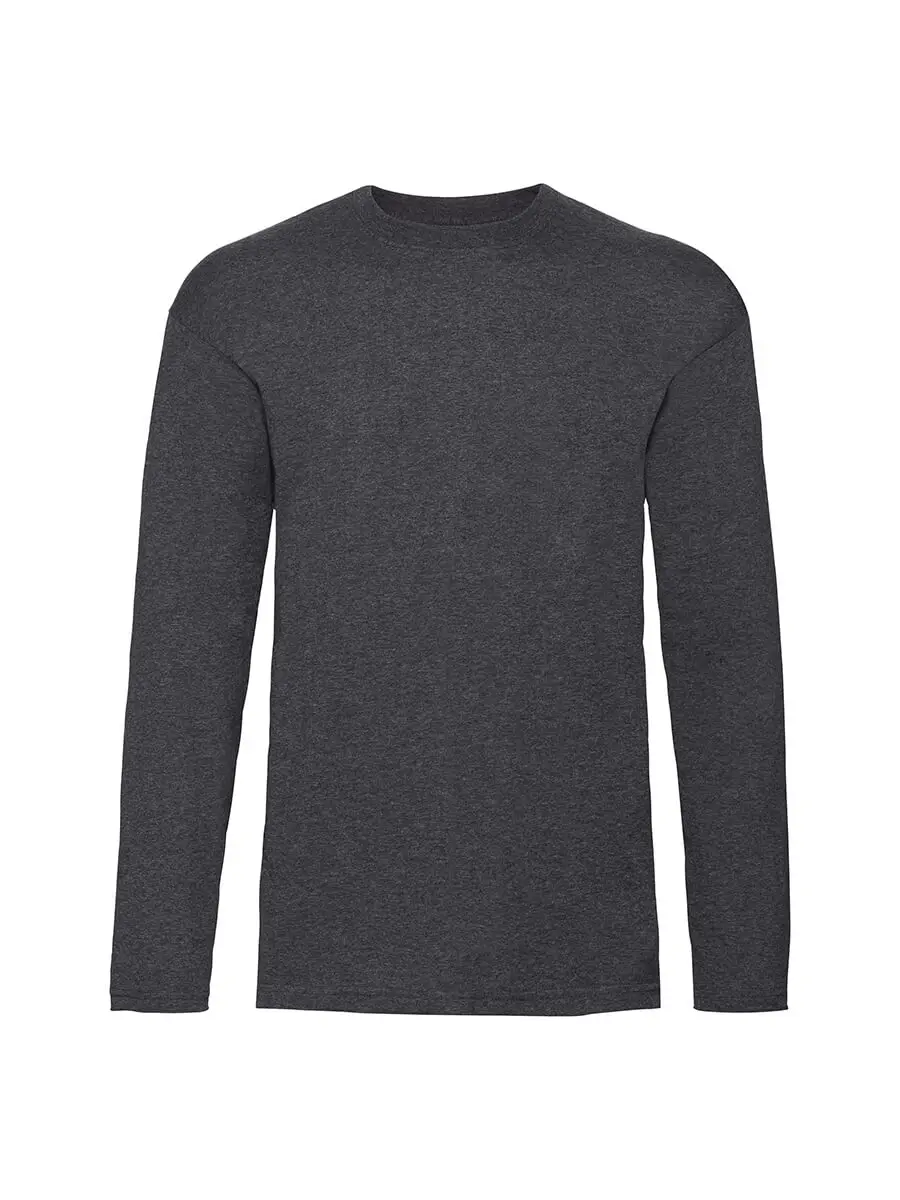 T-shirt manica lunga uomo girocollo in 100% cotone 165 g – 2E7W5DN8I Grigio scuro T-shirt manica lunga uomo girocollo in 100% cotone 165 g – 2E7W5DN8I Grigio scuro