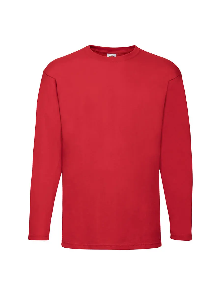T-shirt manica lunga uomo girocollo in 100% cotone 165 g – 2E7W5DN8I Rosso T-shirt manica lunga uomo girocollo in 100% cotone 165 g – 2E7W5DN8I Rosso