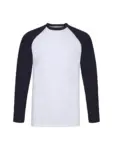 T-shirt manica lunga uomo girocollo in 100% cotone 165 g