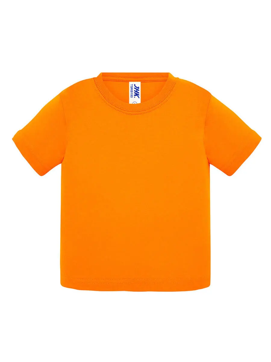 T-shirt neonato girocollo manica corta in 100% cotone 155 g Arancione T-shirt neonato girocollo manica corta in 100% cotone 155 g Arancione