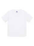 T-shirt neonato girocollo manica corta in 100% cotone 155 g