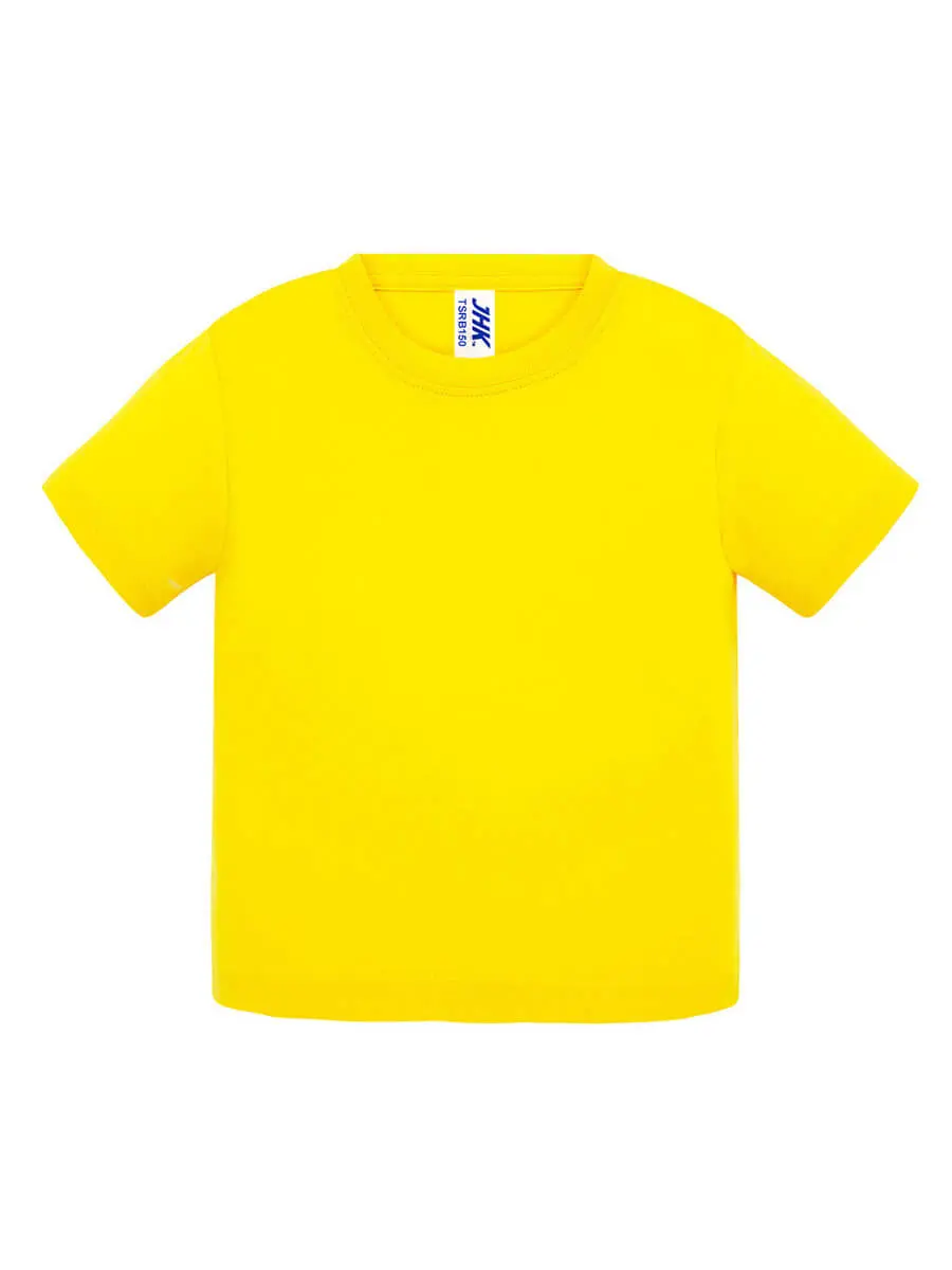 T-shirt neonato girocollo manica corta in 100% cotone 155 g Giallo oro T-shirt neonato girocollo manica corta in 100% cotone 155 g Giallo oro