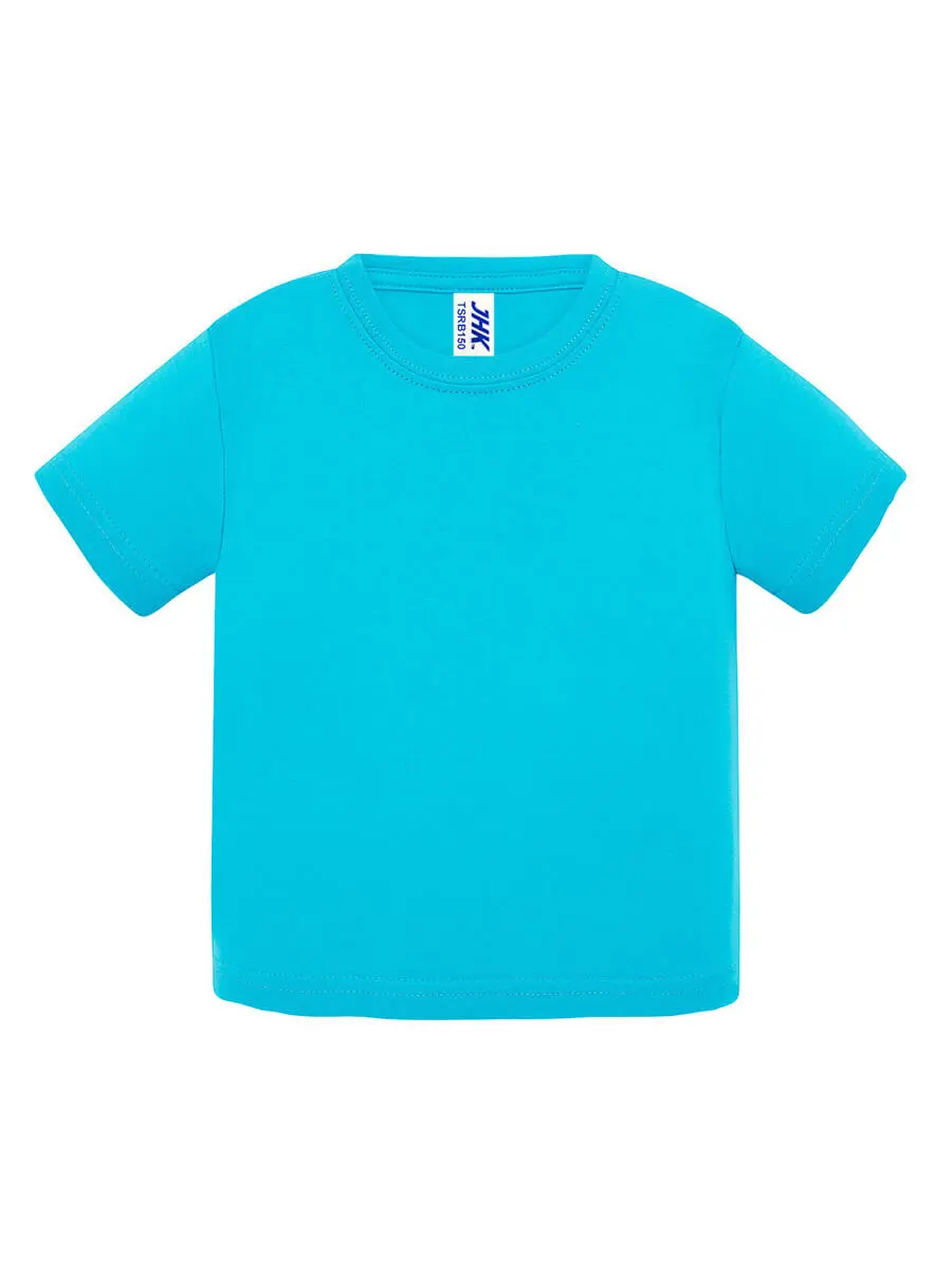 T-shirt neonato girocollo manica corta in 100% cotone 155 g Turchese T-shirt neonato girocollo manica corta in 100% cotone 155 g Turchese