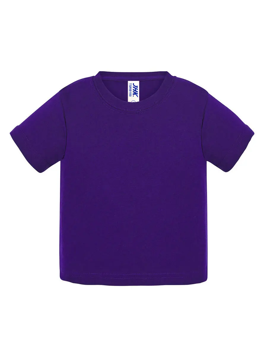 T-shirt neonato girocollo manica corta in 100% cotone 155 g Viola T-shirt neonato girocollo manica corta in 100% cotone 155 g Viola