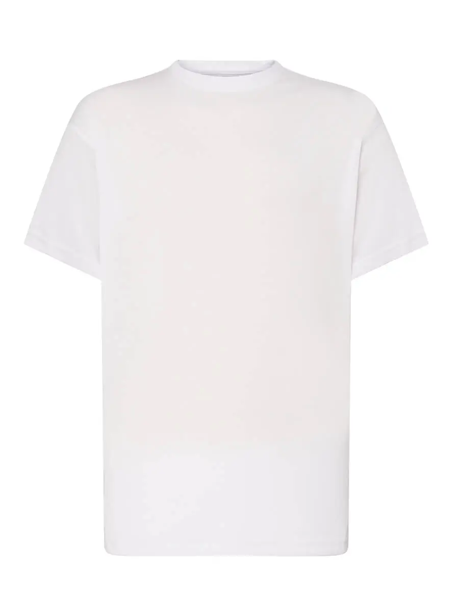 T-shirt uomo girocollo manica corta 150 g Bianco T-shirt uomo girocollo manica corta 150 g Bianco