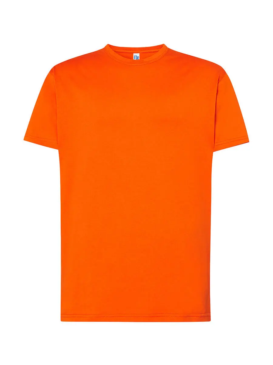 T-shirt uomo girocollo manica corta 155 g Arancione fluo T-shirt uomo girocollo manica corta 155 g Arancione fluo