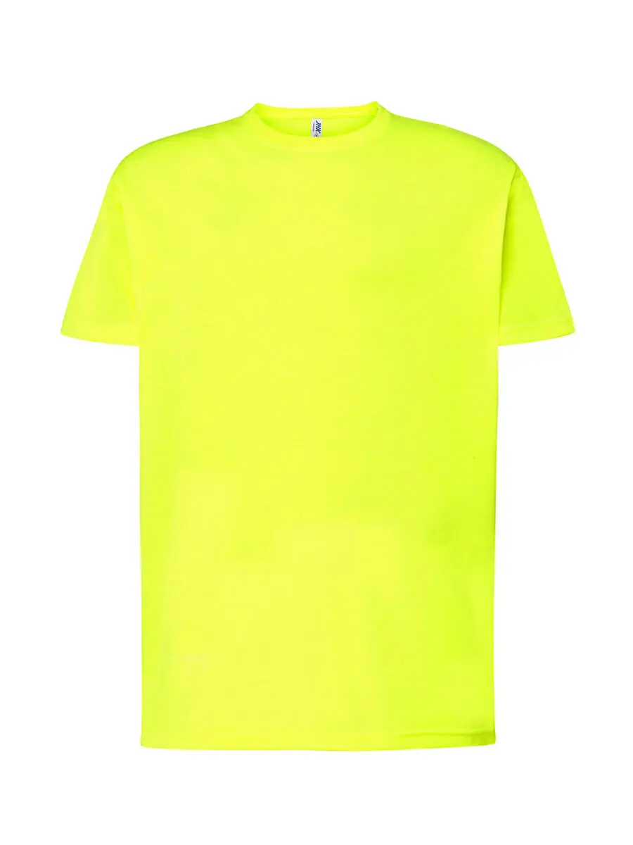 T-shirt uomo girocollo manica corta 155 g Giallo oro fluo T-shirt uomo girocollo manica corta 155 g Giallo oro fluo