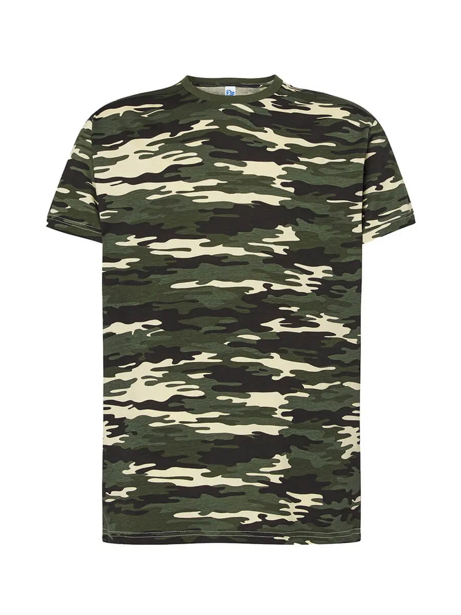 T-shirt uomo girocollo manica corta 155 g Mimetico T-shirt uomo girocollo manica corta 155 g Mimetico