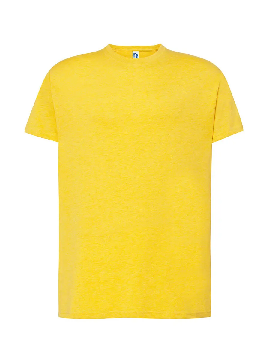 T-shirt uomo girocollo manica corta 155 g Senape melange T-shirt uomo girocollo manica corta 155 g Senape melange