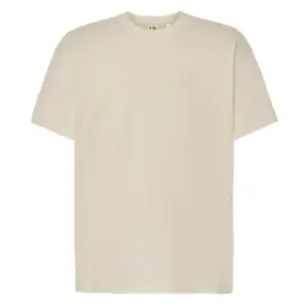 T-shirt uomo girocollo manica corta comoda in 100% cotone 240 g Avorio