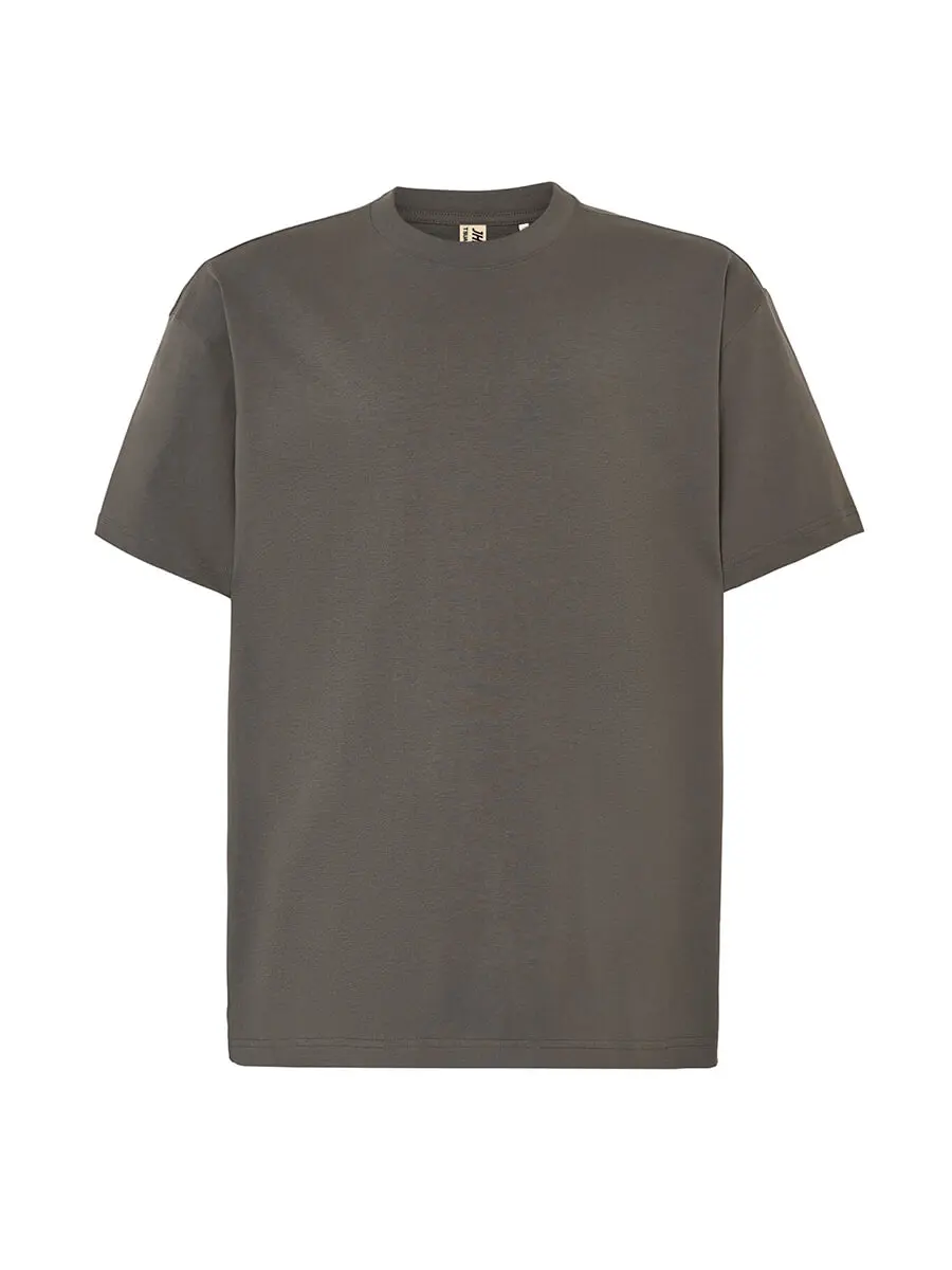 T-shirt uomo girocollo manica corta comoda in 100% cotone 240 g Grigio T-shirt uomo girocollo manica corta comoda in 100% cotone 240 g Grigio