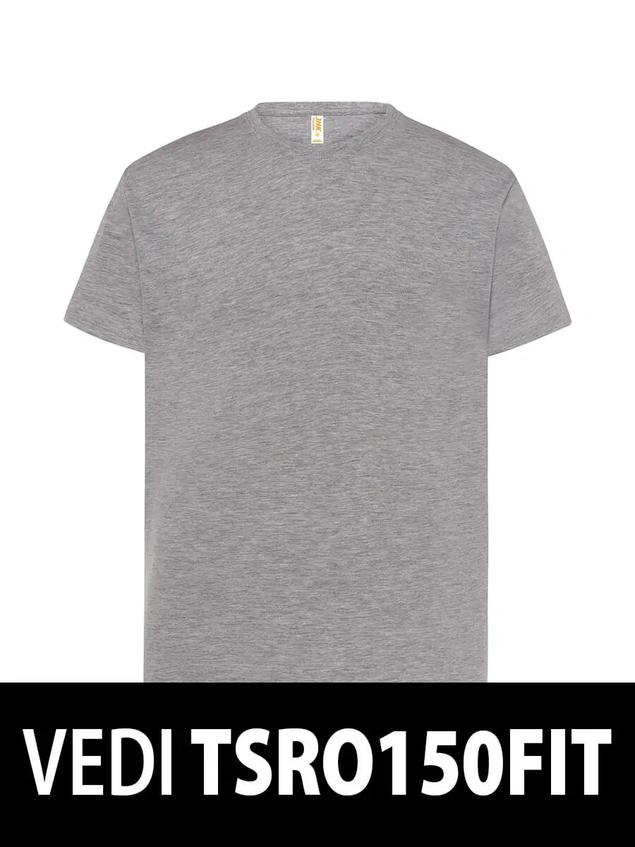 T-shirt uomo girocollo manica corta in 100% cotone 145 g – 2E9BLOEQW Grigio cenere melange T-shirt uomo girocollo manica corta in 100% cotone 145 g – 2E9BLOEQW Grigio cenere melange