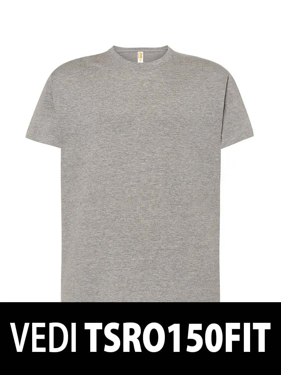 T-shirt uomo girocollo manica corta in 100% cotone 145 g – 2E9BLOEQW Grigio melange T-shirt uomo girocollo manica corta in 100% cotone 145 g – 2E9BLOEQW Grigio melange