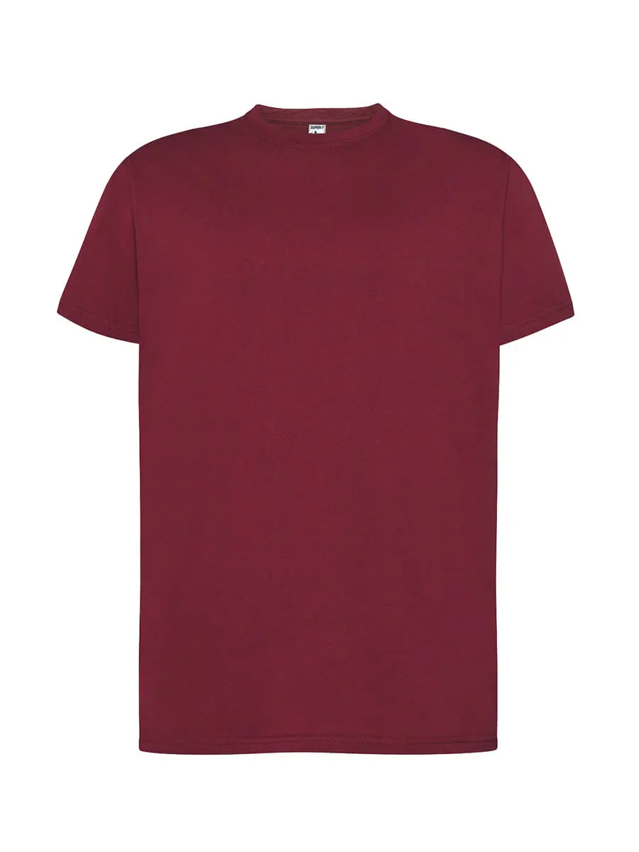 T-shirt uomo girocollo manica corta in 100% cotone 150 g – 2E5JRR18X Bordeaux T-shirt uomo girocollo manica corta in 100% cotone 150 g – 2E5JRR18X Bordeaux