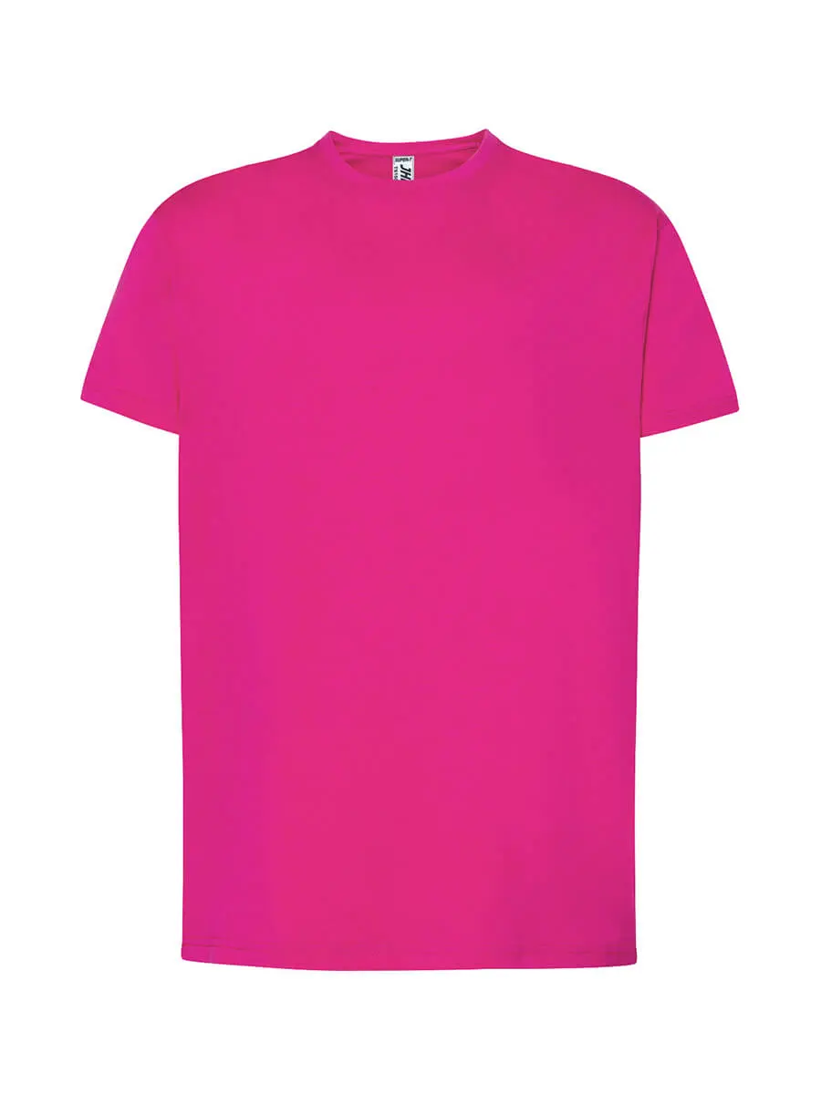 T-shirt uomo girocollo manica corta in 100% cotone 150 g – 2E5JRR18X Fucsia T-shirt uomo girocollo manica corta in 100% cotone 150 g – 2E5JRR18X Fucsia