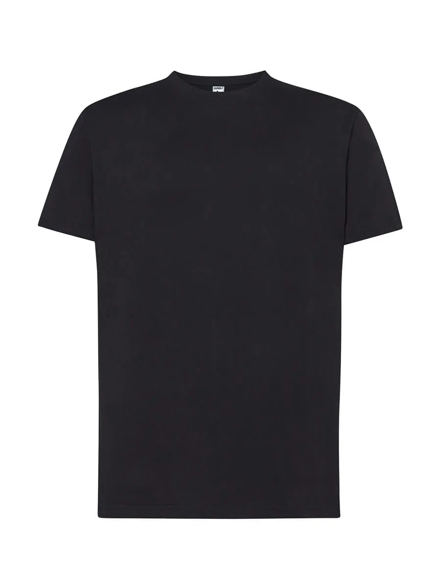 T-shirt uomo girocollo manica corta in 100% cotone 150 g – 2E5JRR18X Nero T-shirt uomo girocollo manica corta in 100% cotone 150 g – 2E5JRR18X Nero