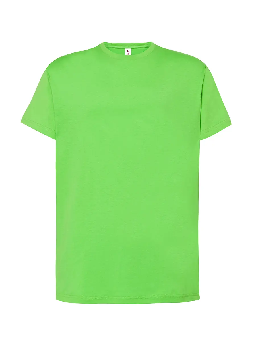 T-shirt uomo girocollo manica corta in 100% cotone 150 g – 2EBTEFEWR Verde lime T-shirt uomo girocollo manica corta in 100% cotone 150 g – 2EBTEFEWR Verde lime