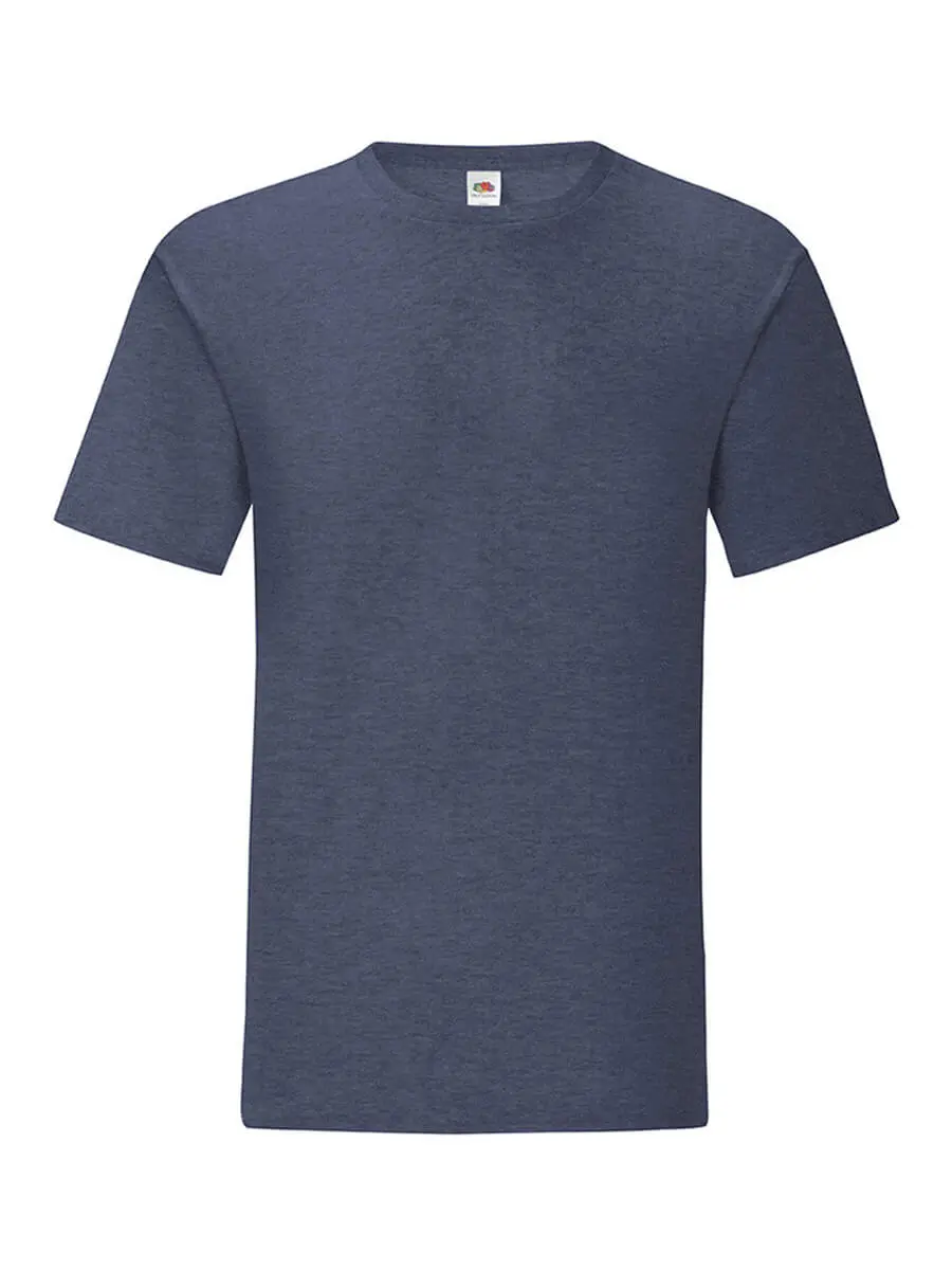 T-shirt uomo girocollo manica corta in 100% cotone 150 g Blu navy melange T-shirt uomo girocollo manica corta in 100% cotone 150 g Blu navy melange