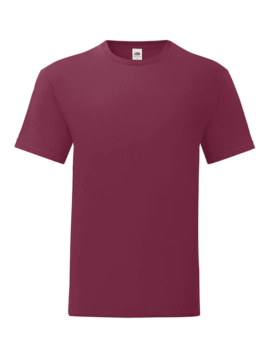 T-shirt uomo girocollo manica corta in 100% cotone 150 g Bordeaux T-shirt uomo girocollo manica corta in 100% cotone 150 g Bordeaux