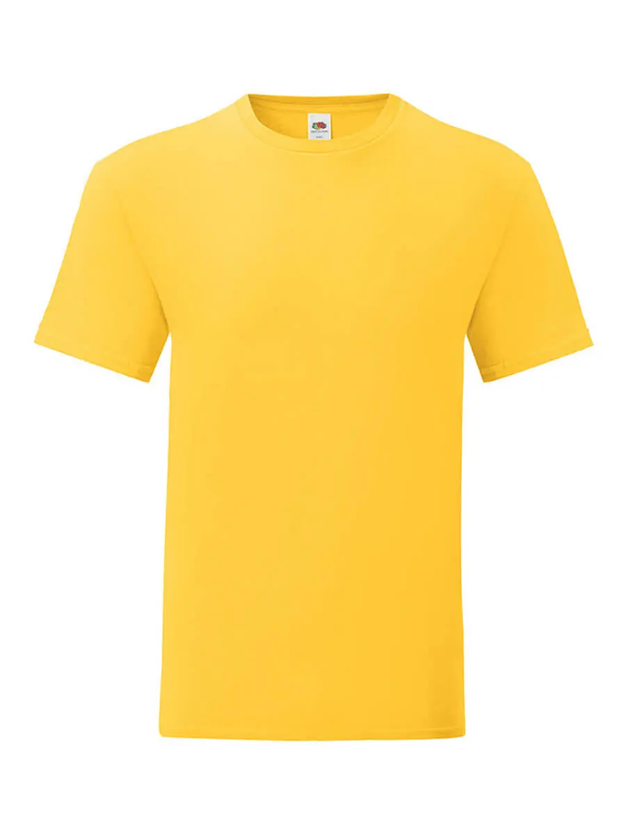 T-shirt uomo girocollo manica corta in 100% cotone 150 g Giallo oro T-shirt uomo girocollo manica corta in 100% cotone 150 g Giallo oro