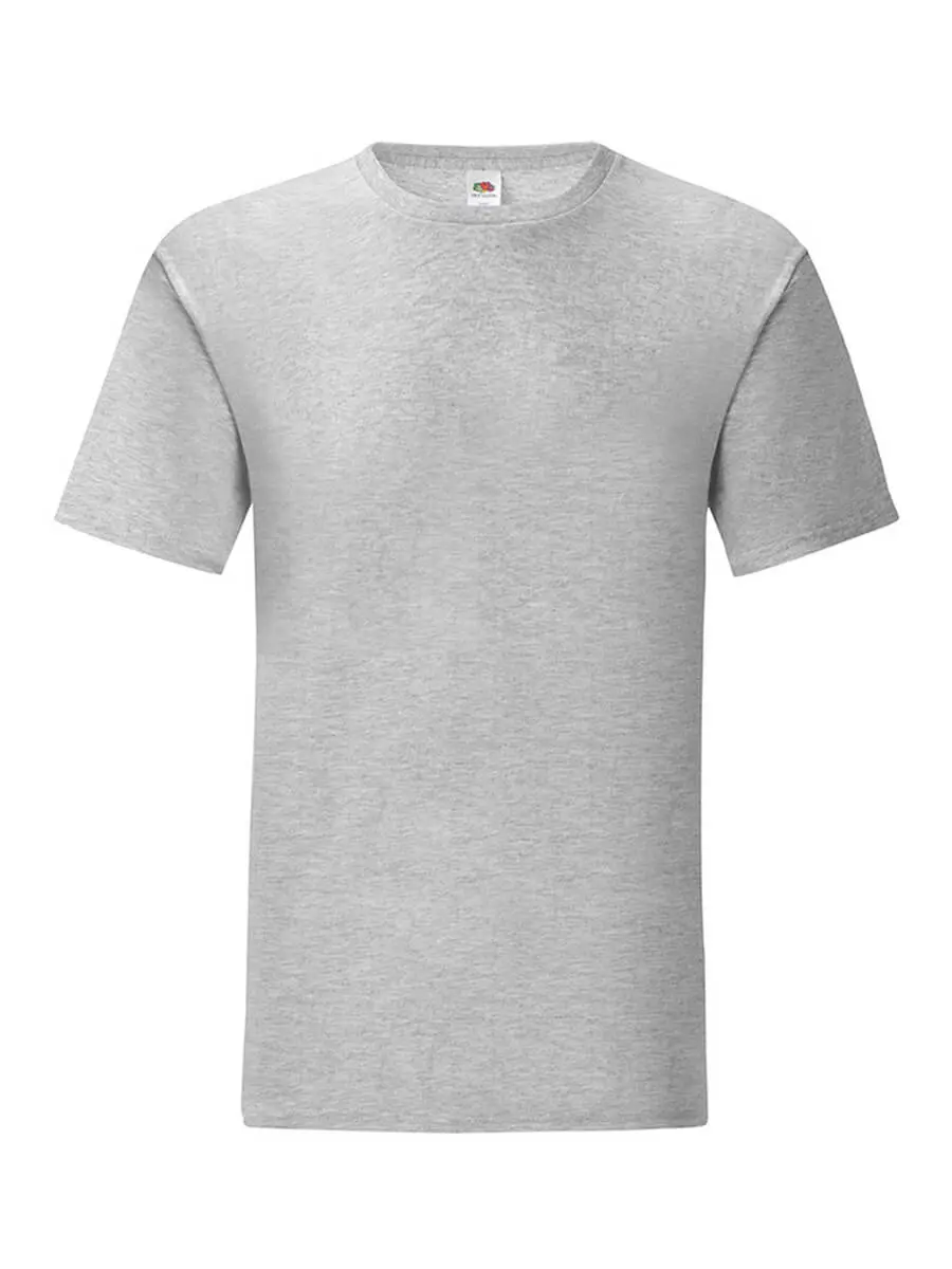 T-shirt uomo girocollo manica corta in 100% cotone 150 g Grigio melange T-shirt uomo girocollo manica corta in 100% cotone 150 g Grigio melange