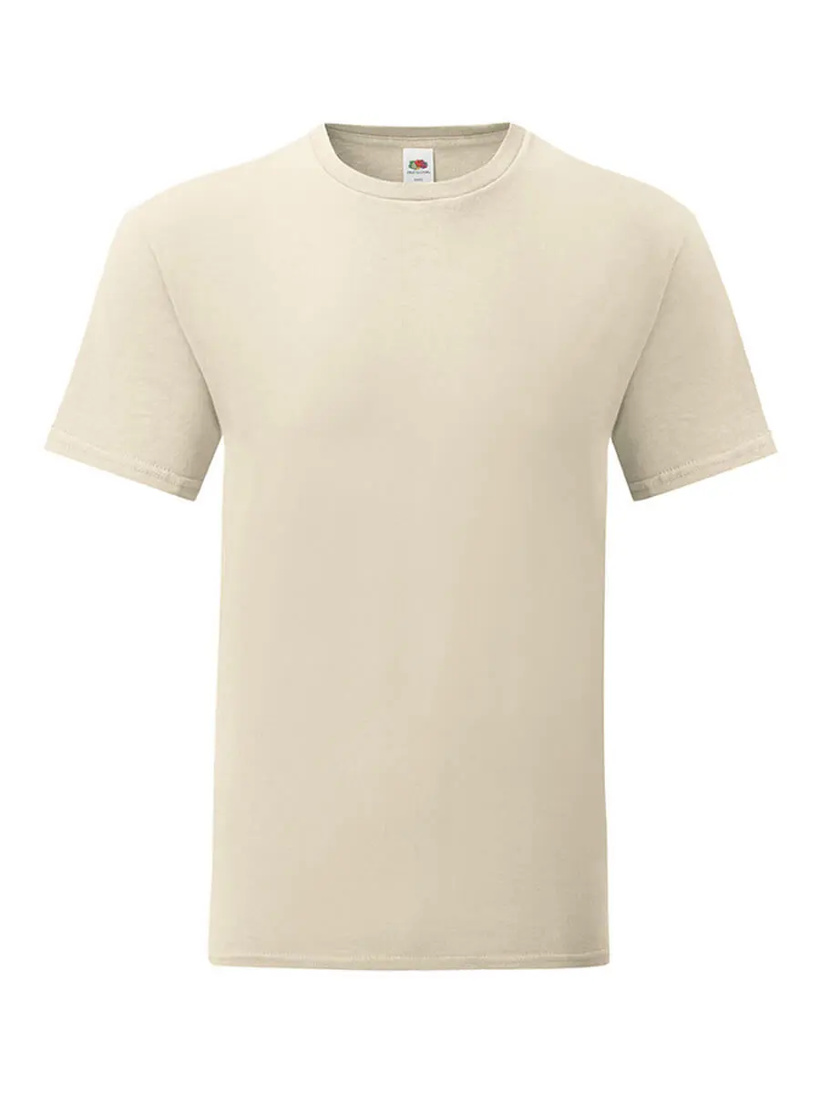 T-shirt uomo girocollo manica corta in 100% cotone 150 g Naturale T-shirt uomo girocollo manica corta in 100% cotone 150 g Naturale