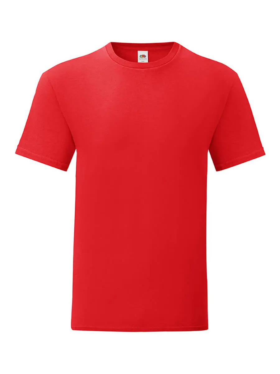 T-shirt uomo girocollo manica corta in 100% cotone 150 g Rosso T-shirt uomo girocollo manica corta in 100% cotone 150 g Rosso