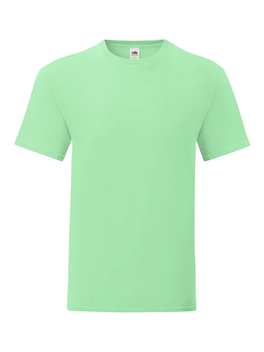 T-shirt uomo girocollo manica corta in 100% cotone 150 g Verde menta T-shirt uomo girocollo manica corta in 100% cotone 150 g Verde menta