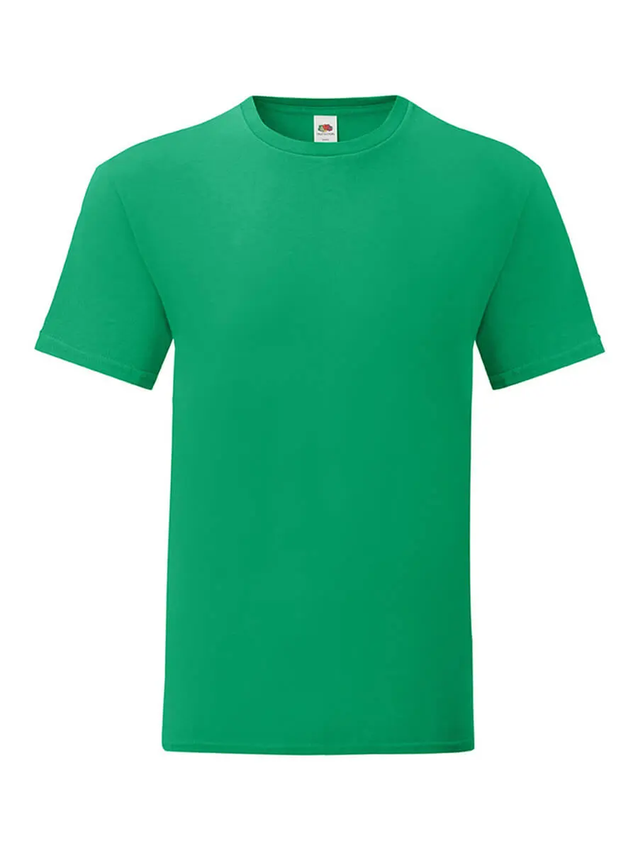 T-shirt uomo girocollo manica corta in 100% cotone 150 g Verde prato T-shirt uomo girocollo manica corta in 100% cotone 150 g Verde prato