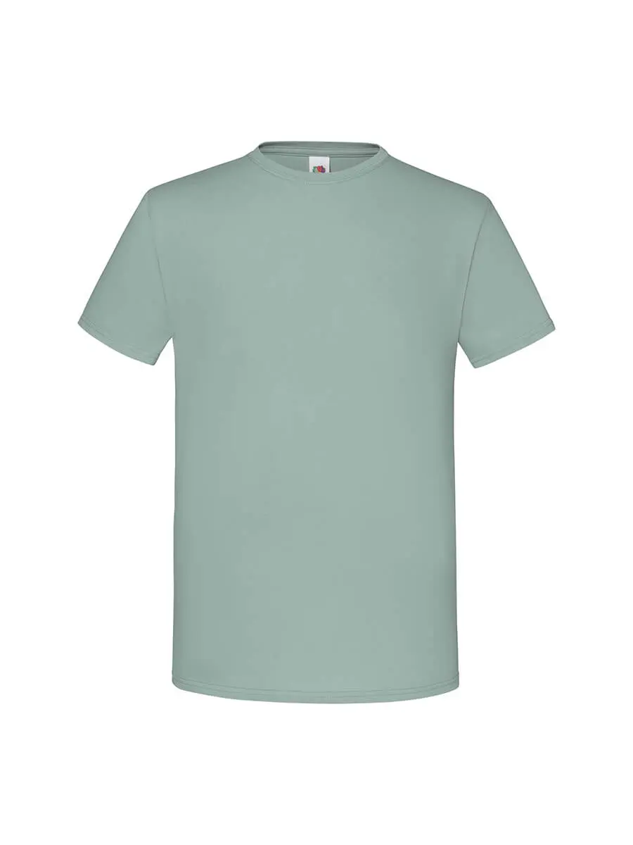 T-shirt uomo girocollo manica corta in 100% cotone 150 g Verde salvia T-shirt uomo girocollo manica corta in 100% cotone 150 g Verde salvia