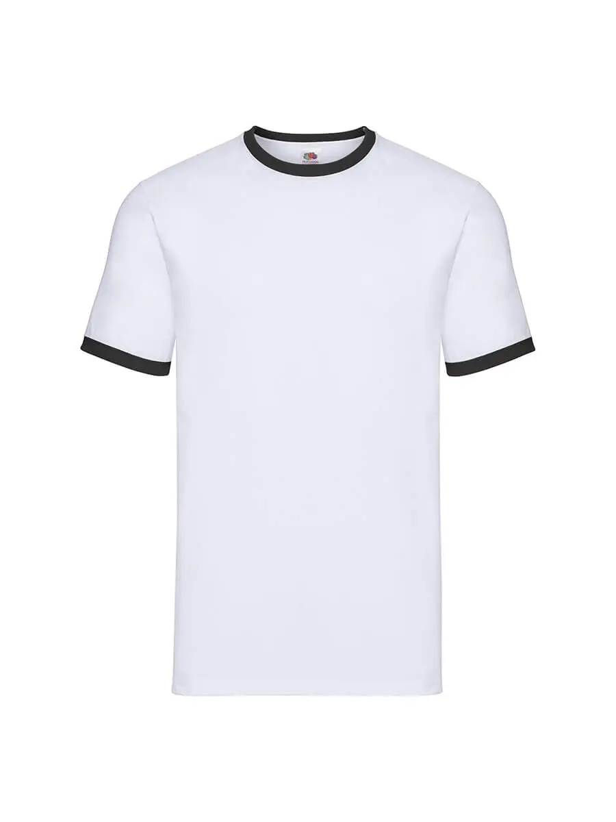 T-shirt uomo girocollo manica corta in 100% cotone 165 g – 2E6AA7IZD Bianco/Nero T-shirt uomo girocollo manica corta in 100% cotone 165 g – 2E6AA7IZD Bianco/Nero