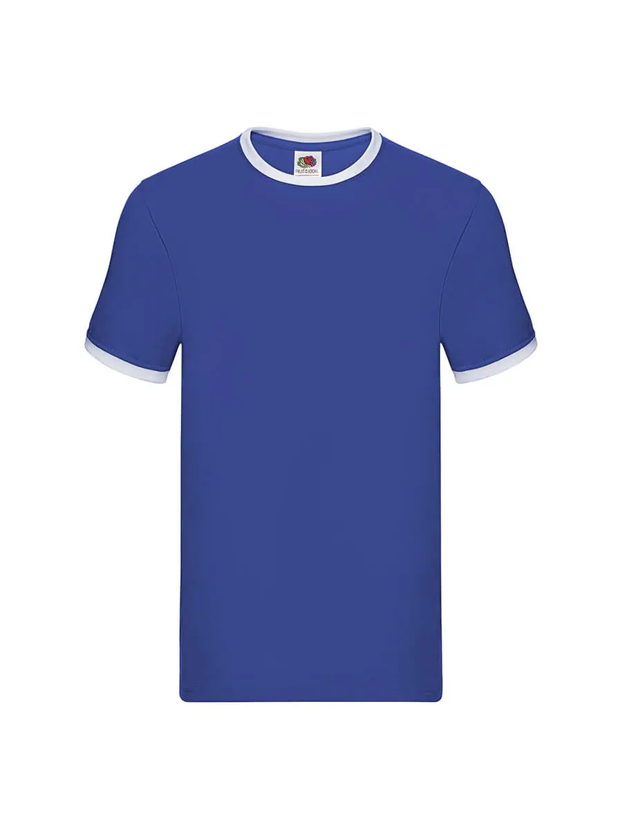 T-shirt uomo girocollo manica corta in 100% cotone 165 g – 2E6AA7IZD Blu royal/Bianco T-shirt uomo girocollo manica corta in 100% cotone 165 g – 2E6AA7IZD Blu royal/Bianco
