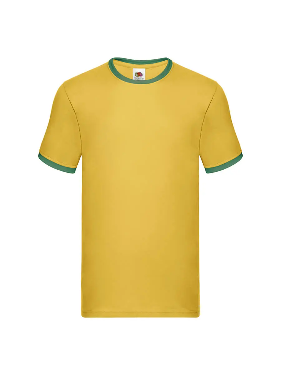 T-shirt uomo girocollo manica corta in 100% cotone 165 g – 2E6AA7IZD Giallo oro/Verde prato T-shirt uomo girocollo manica corta in 100% cotone 165 g – 2E6AA7IZD Giallo oro/Verde prato