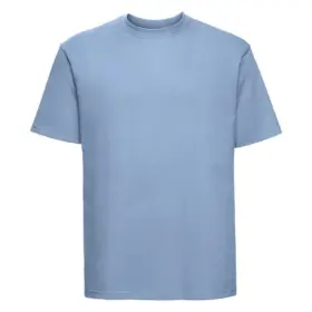 T-shirt uomo girocollo manica corta in 100% cotone 180 g Azzurro cielo
