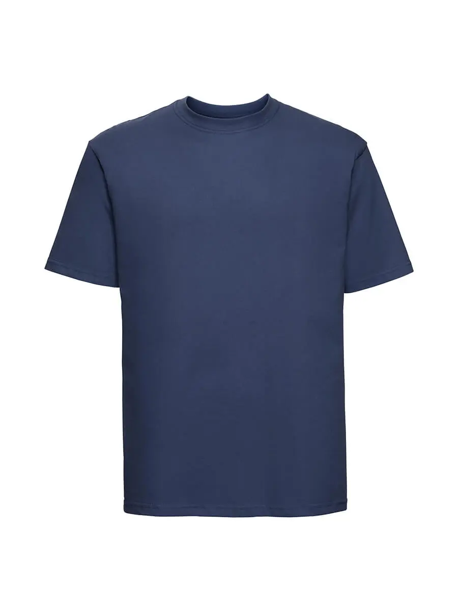 T-shirt uomo girocollo manica corta in 100% cotone 180 g Blu indaco T-shirt uomo girocollo manica corta in 100% cotone 180 g Blu indaco