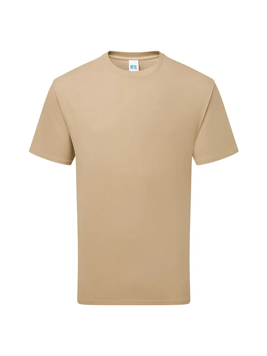 T-shirt uomo girocollo manica corta in 100% cotone 180 g Cammello T-shirt uomo girocollo manica corta in 100% cotone 180 g Cammello