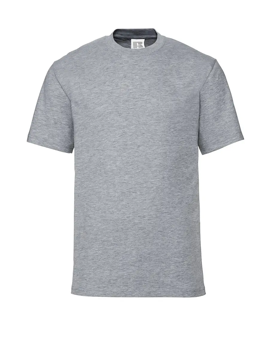 T-shirt uomo girocollo manica corta in 100% cotone 180 g Grigio oxford T-shirt uomo girocollo manica corta in 100% cotone 180 g Grigio oxford